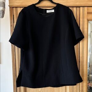 MM Lafleur Black Short Sleeve Blouse